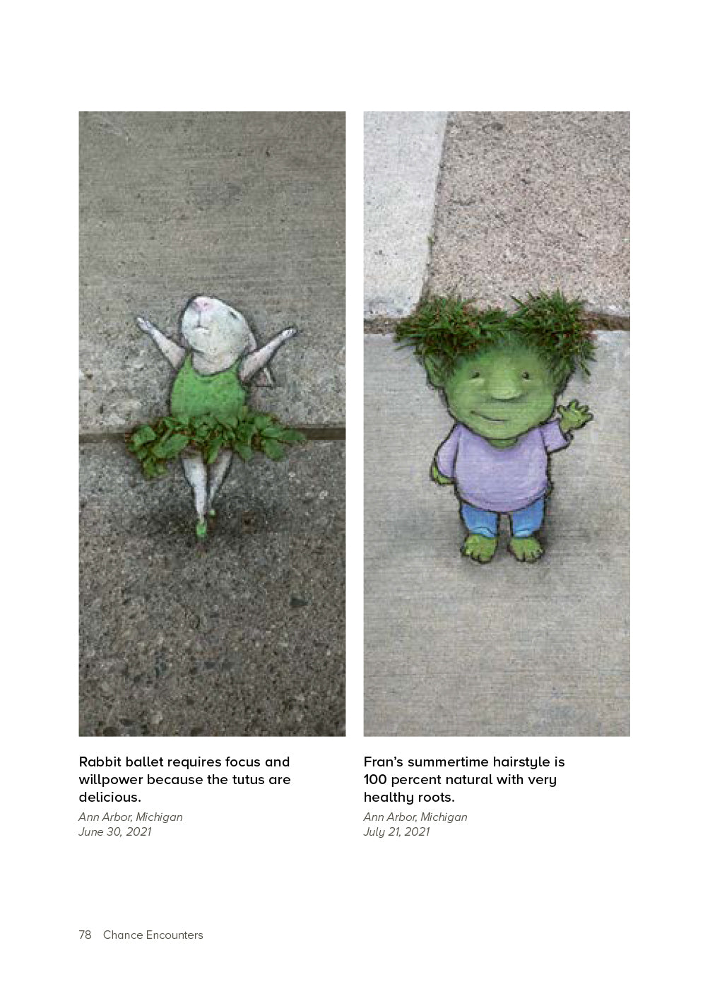 Chance Encounters: Temporary Street Art by David Zinn