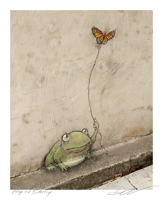 "Frog and Butterfly" print