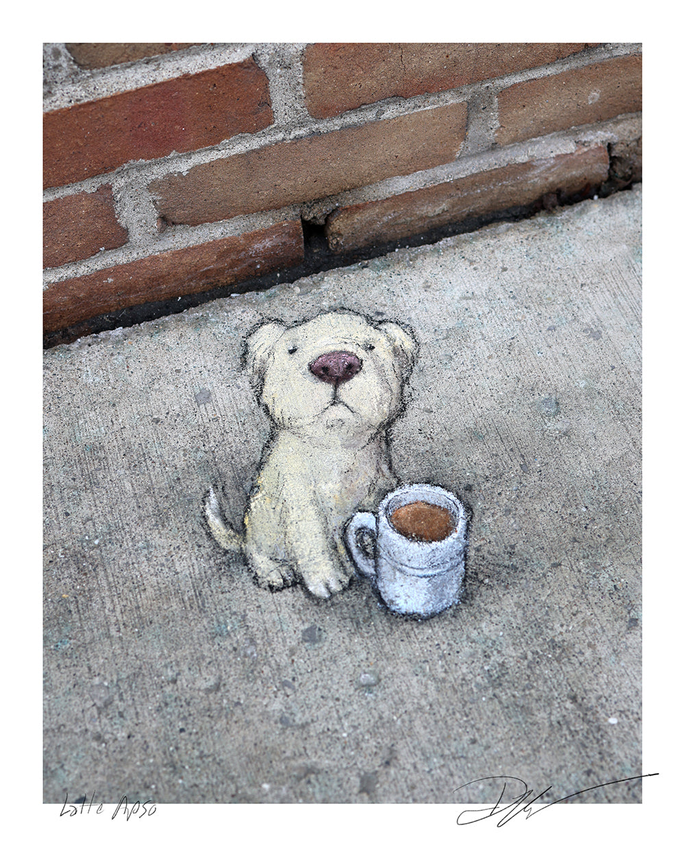 "Latte Apso" print