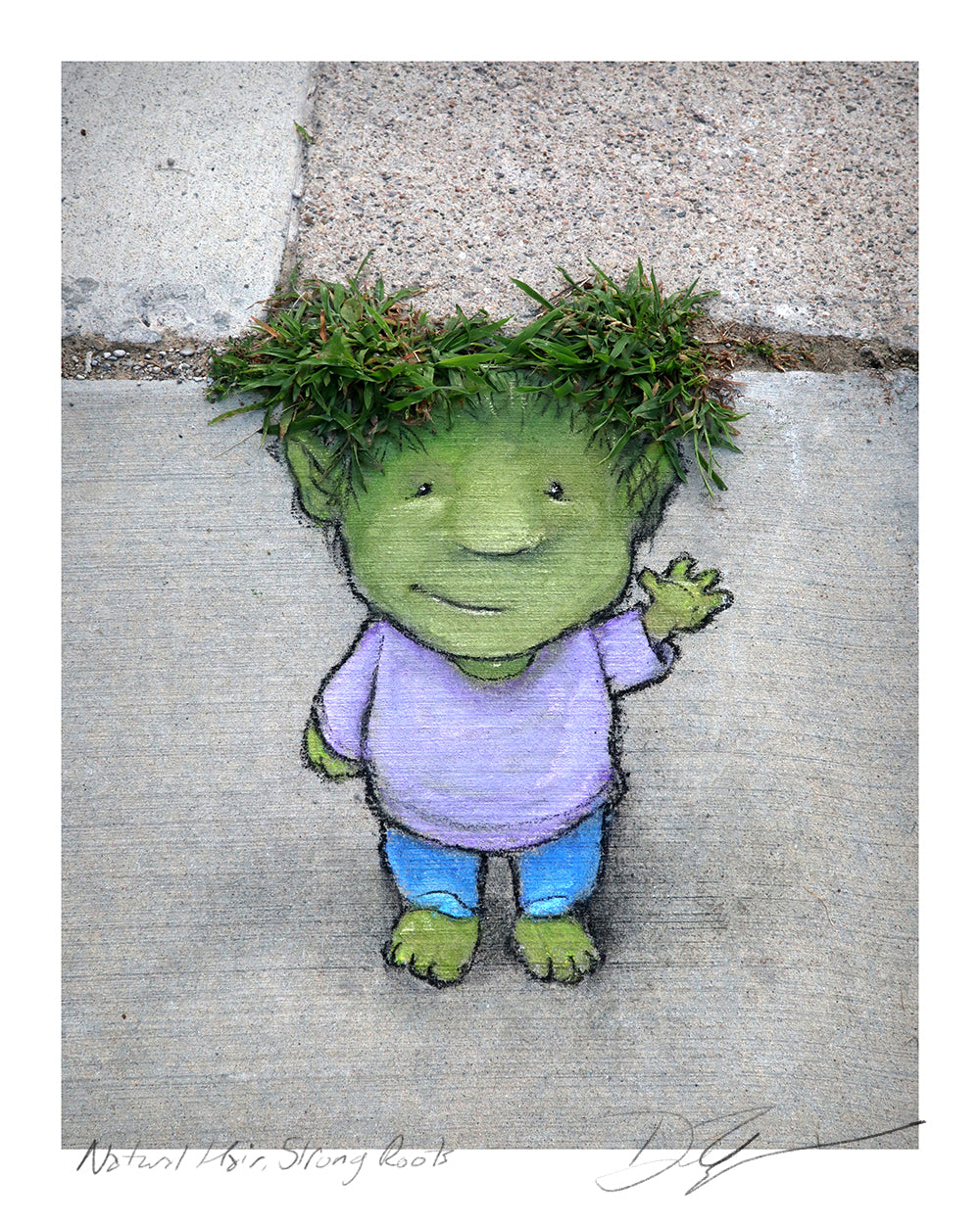 "Natural Hair, Strong Roots" print