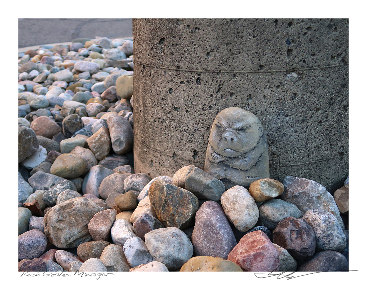 "Rock Garden Manager" print