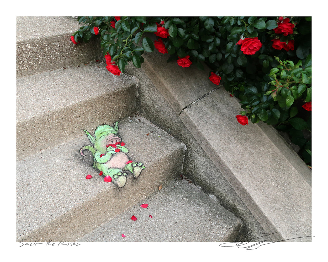 "Smelt the Roses" print