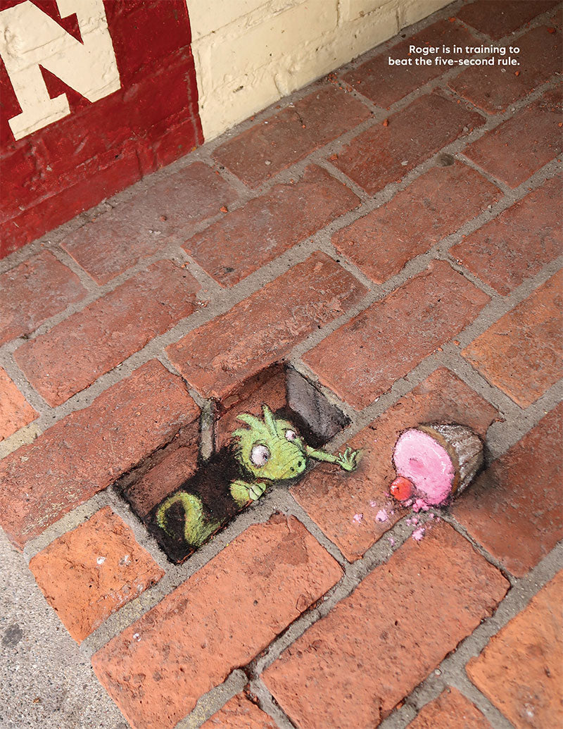Underfoot Menagerie: More Street Art by David Zinn