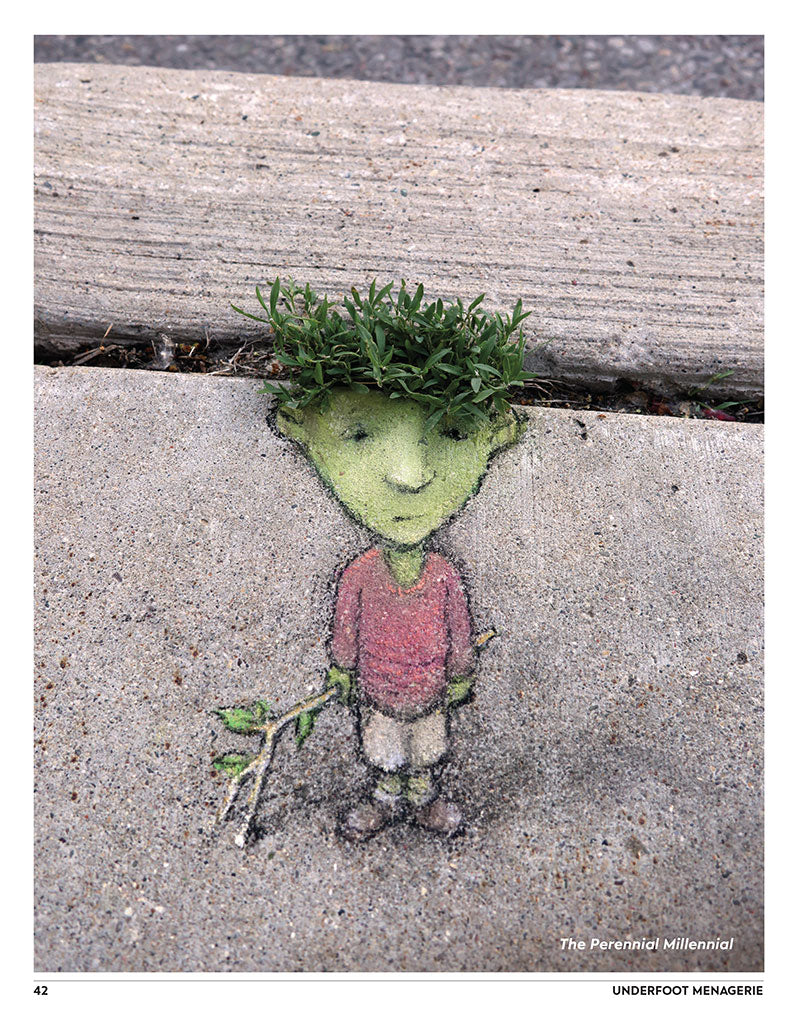 Underfoot Menagerie: More Street Art by David Zinn