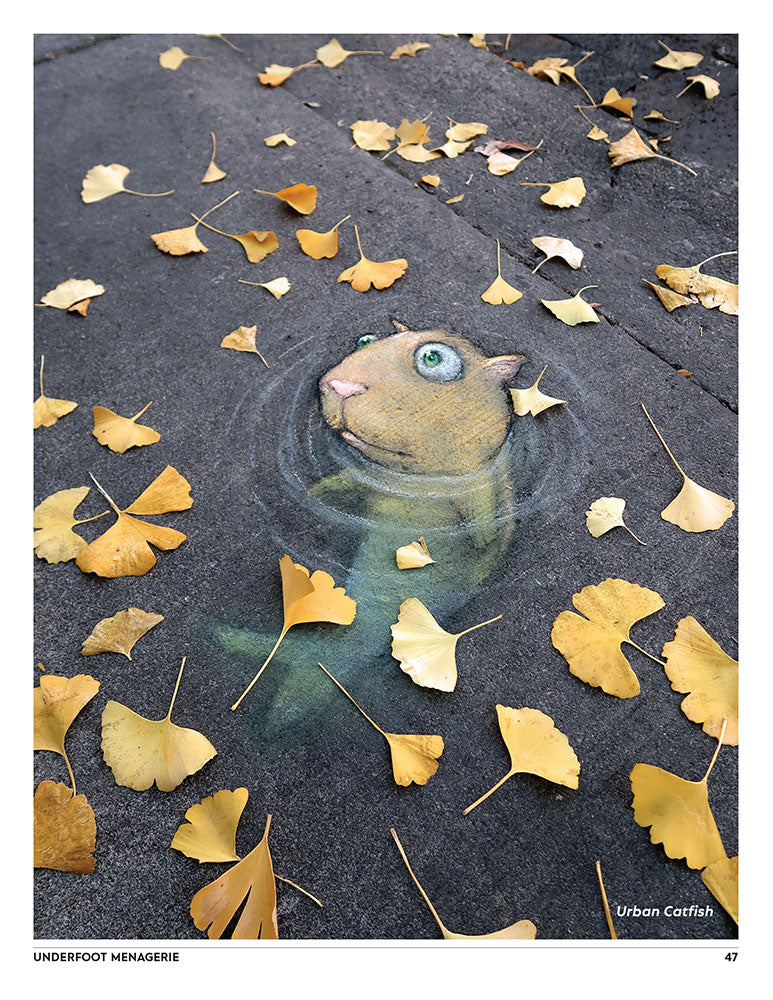 Underfoot Menagerie: More Street Art by David Zinn