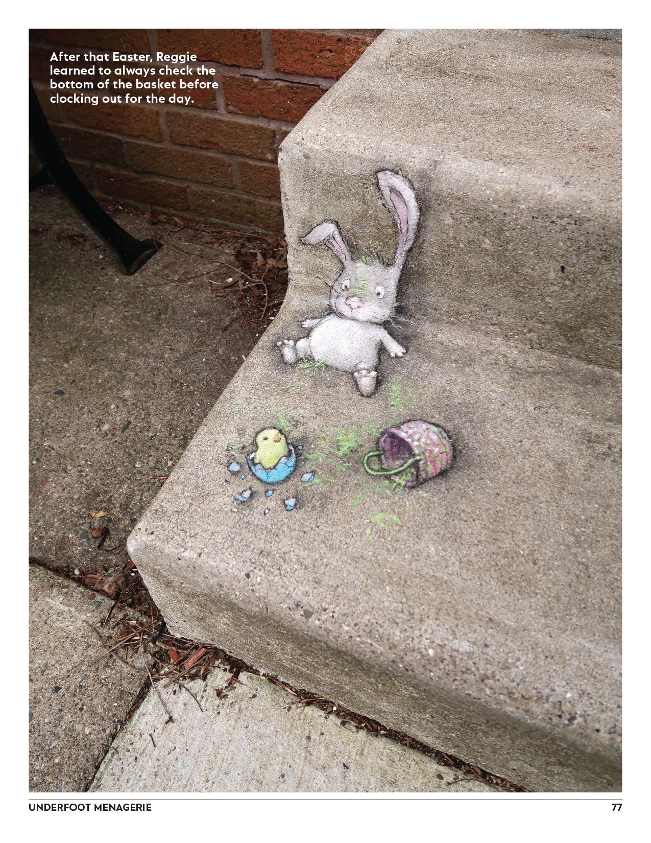 Underfoot Menagerie: More Street Art by David Zinn