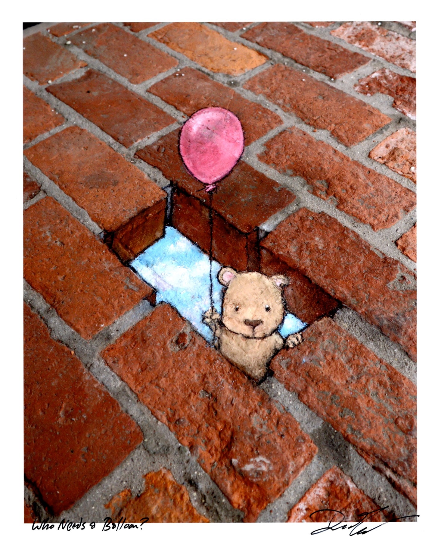 "Who Needs a Balloon?" print