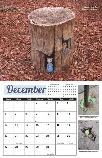 NEW! Street Art by David Zinn 2026 Calendar