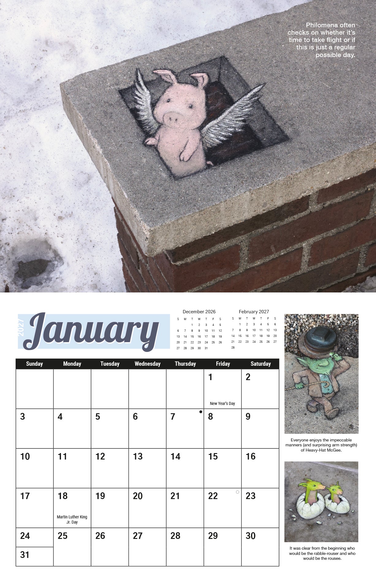 Street Art by David Zinn 2027 Calendar