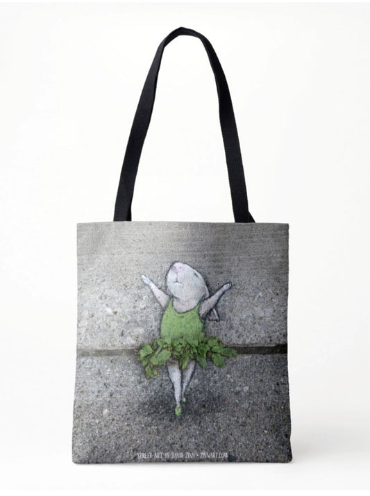 "Bunnerina" tote bag