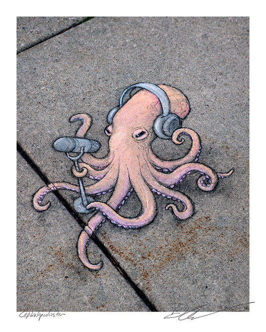 "Cephalopodcaster" print