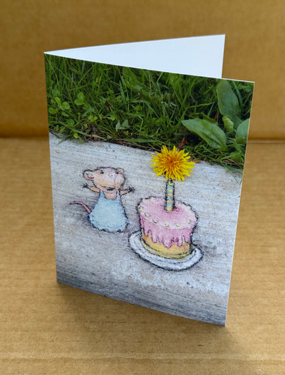 "Dandy Candle" note card