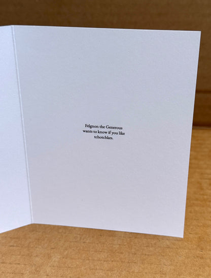 "Felgnon the Generous" note cards (set of six)