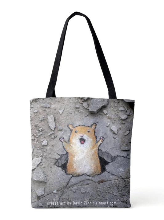 "Hattie's Big Breakthrough" tote bag