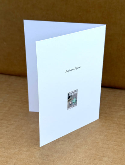 "Sunflower Pigasus" note card