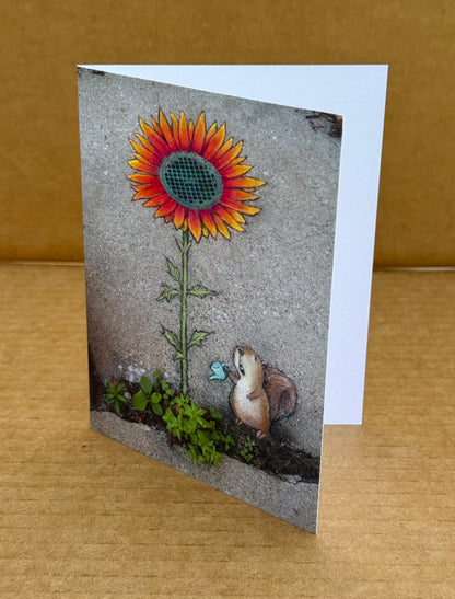 "Unexpected Bounty" note card