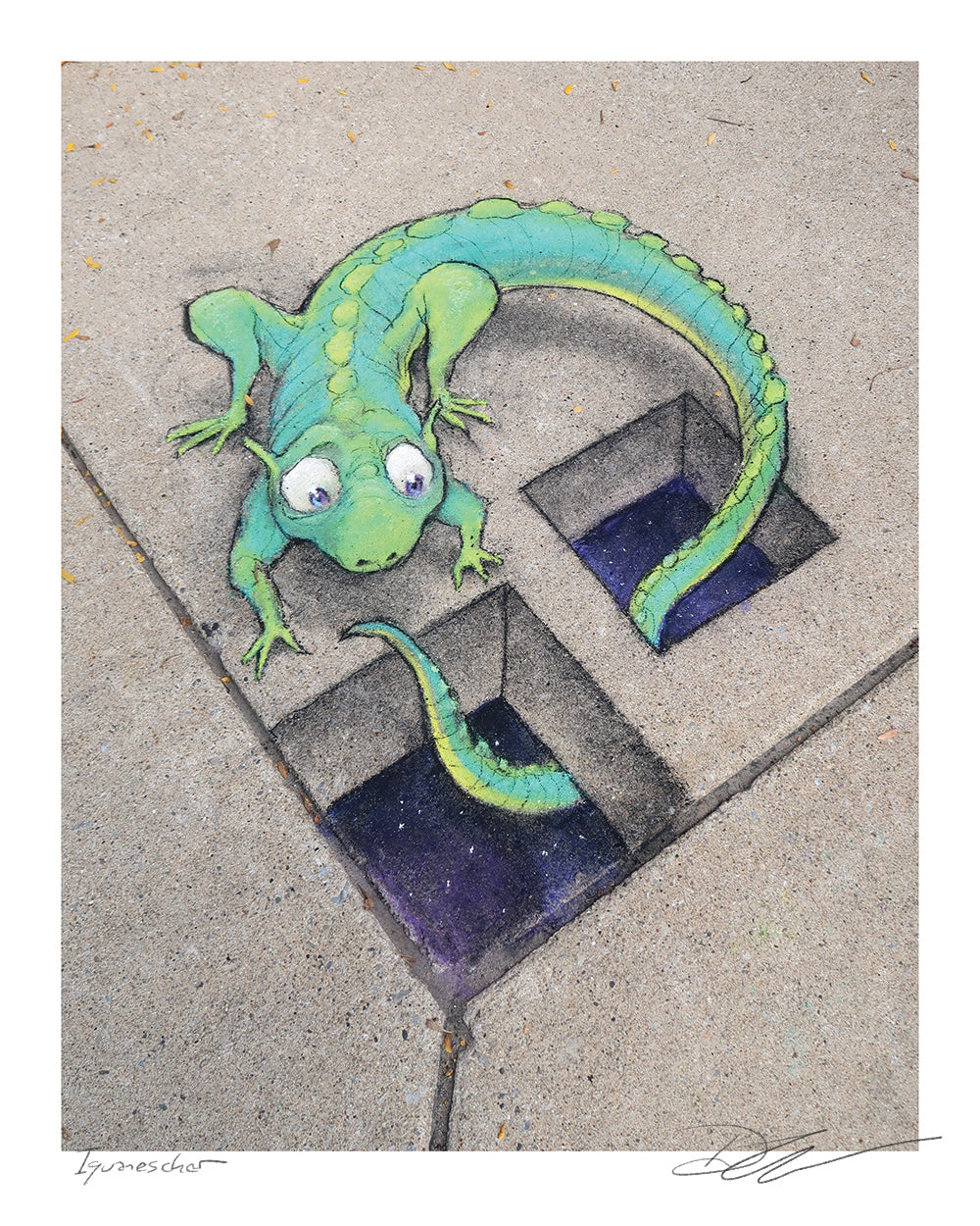 "Iguanescher" print