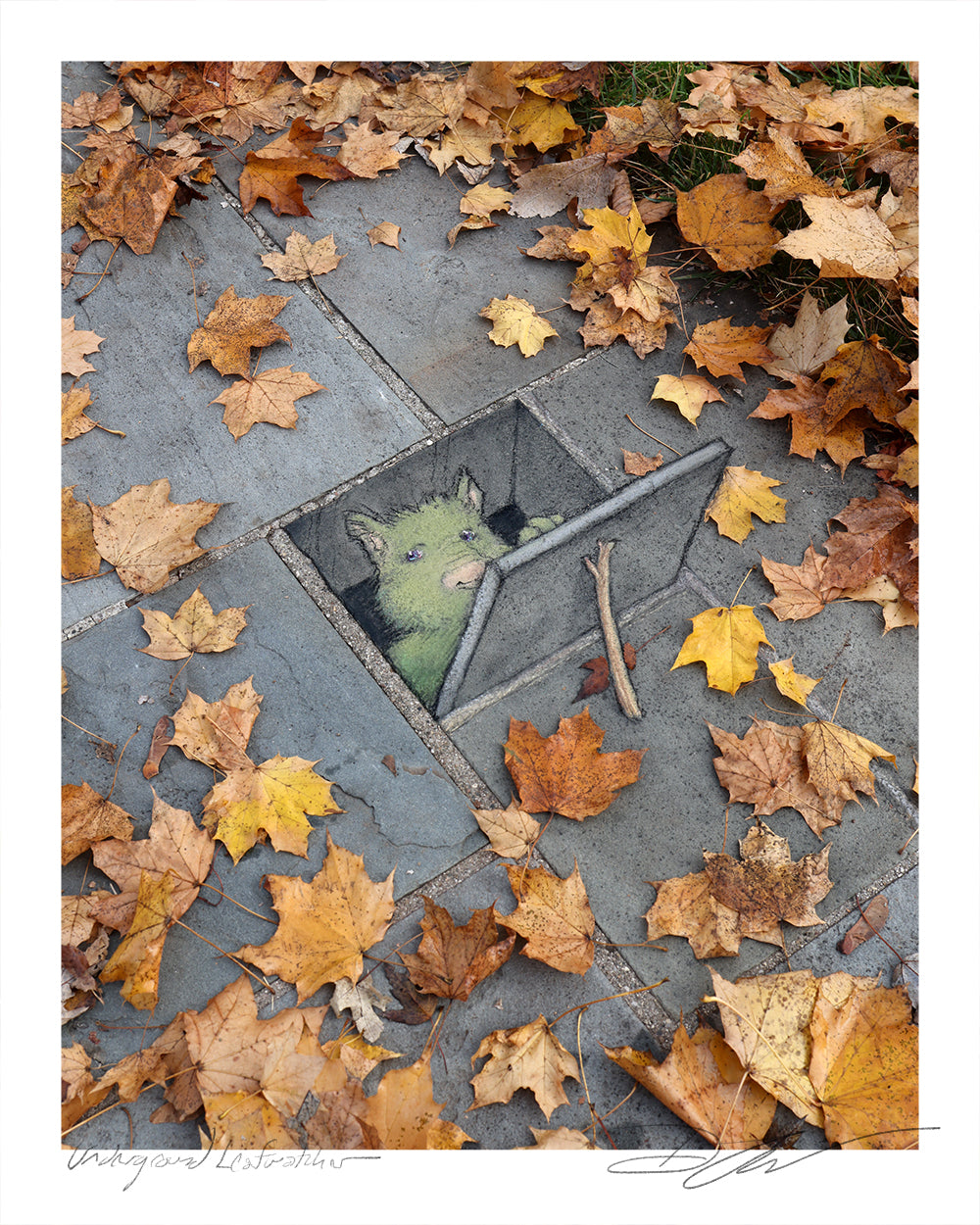 "Underground Leafwatcher" print